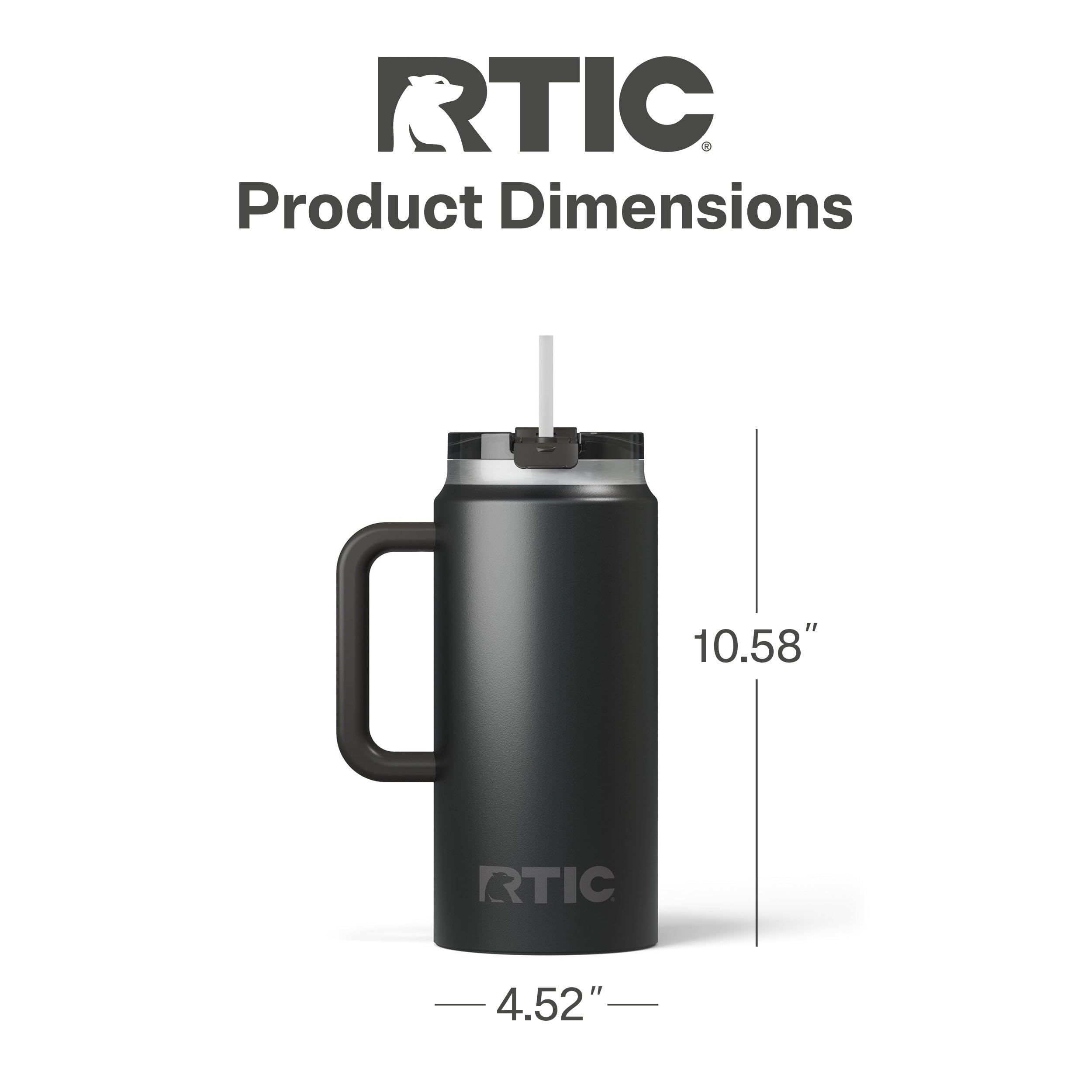 Amazon.com: RTIC 64 oz Ceramic Lined Insulated Road Trip Tumbler