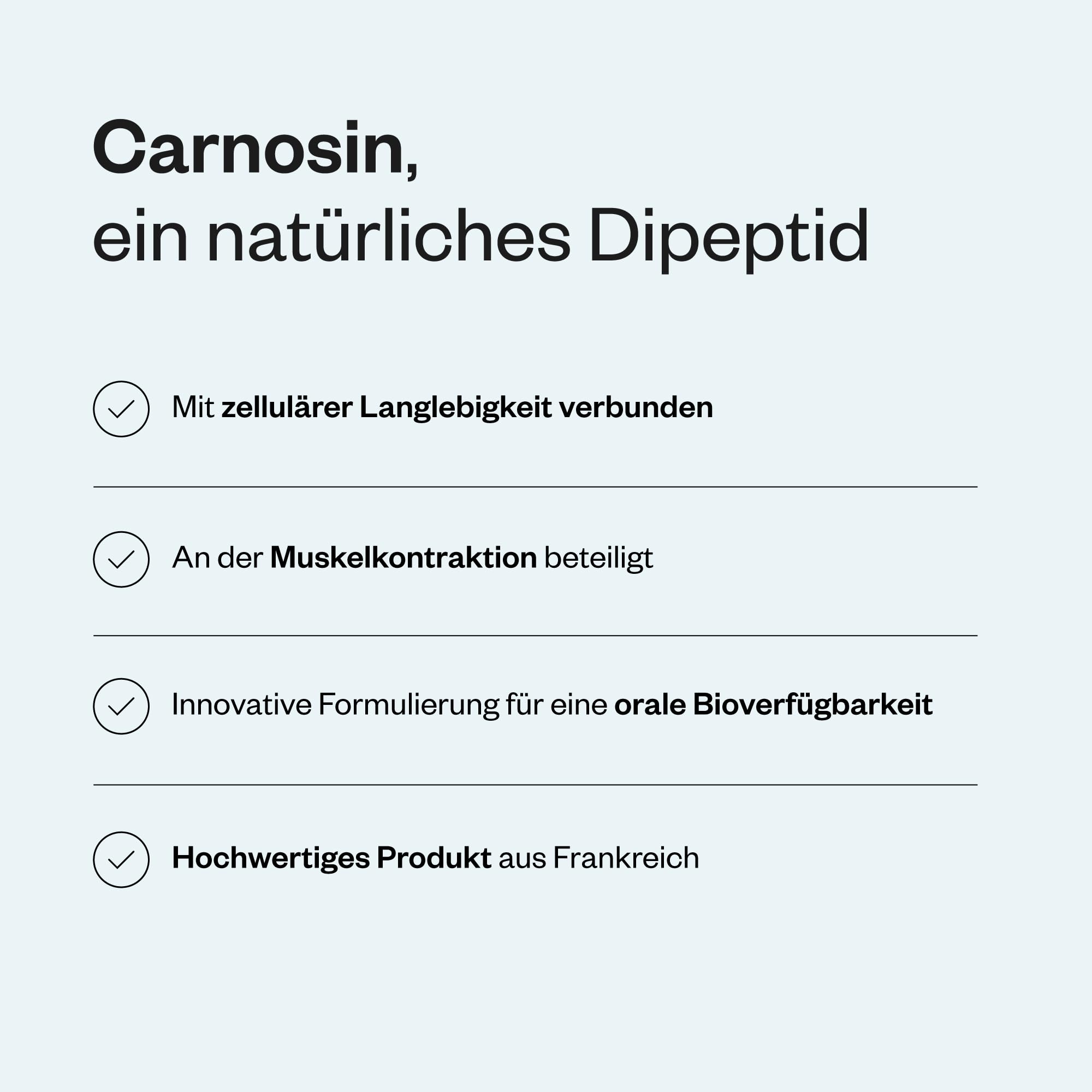 Carnosin (L-Carnosin) - Hilft, Glykierung zu Reduzieren - Zellschutz - Anti-Ageing Wirkung - Vegan - Glutenfrei - SuperSmart