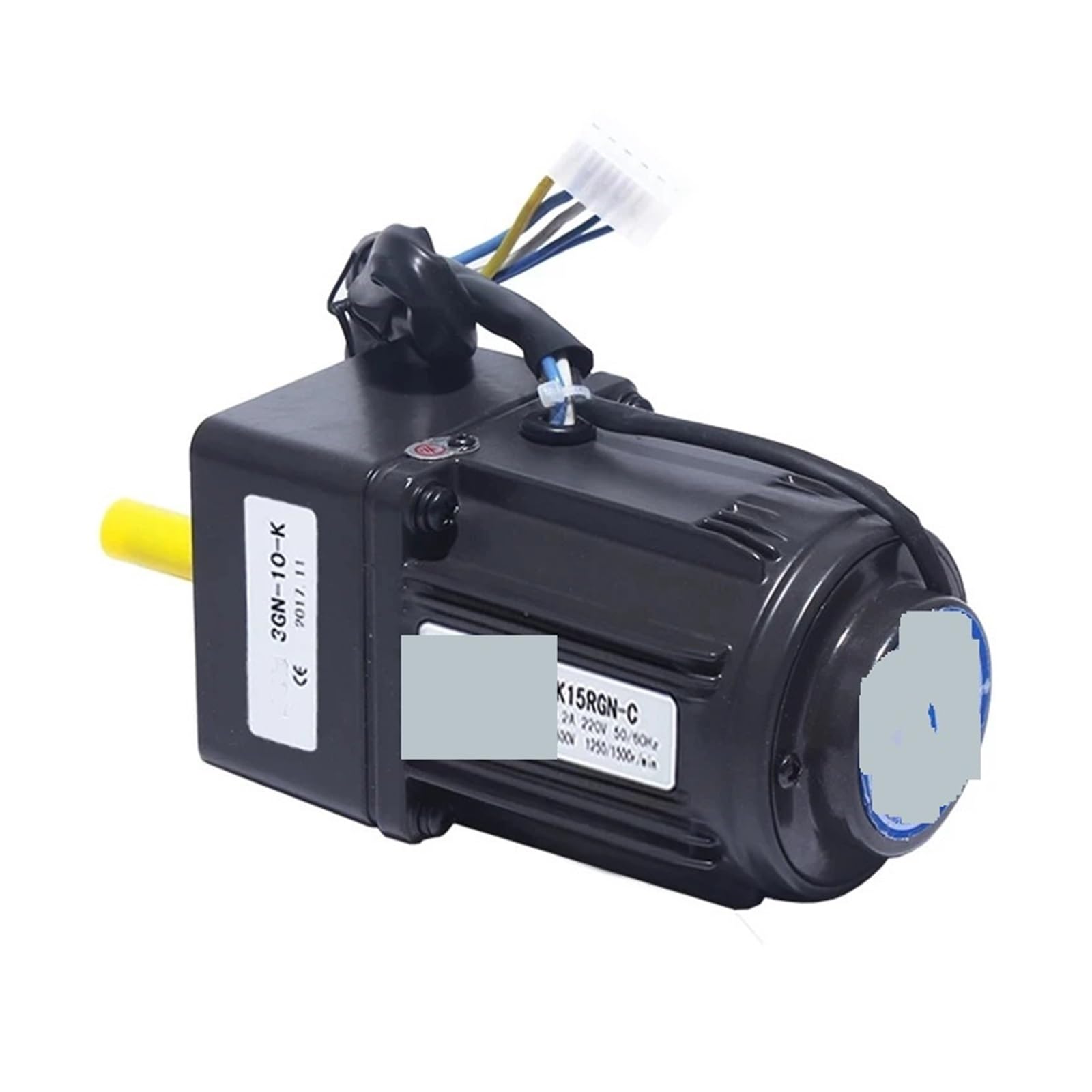 Motor con engranaje de CA 15 W, reductor velocidad 220 V, par 4,5 rpm a 450, controlador motor 50 kg, caja cambios metal invertido hacia adelante(220V 20rpm)