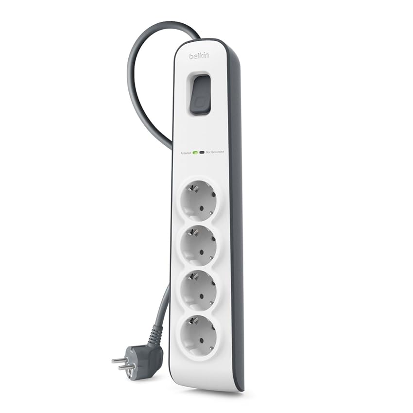 Immagine del prodotto Belkin Bsv400Vf2M Protezione Dalle Sovracorrenti Con 4 Prese, Blu, 2 m