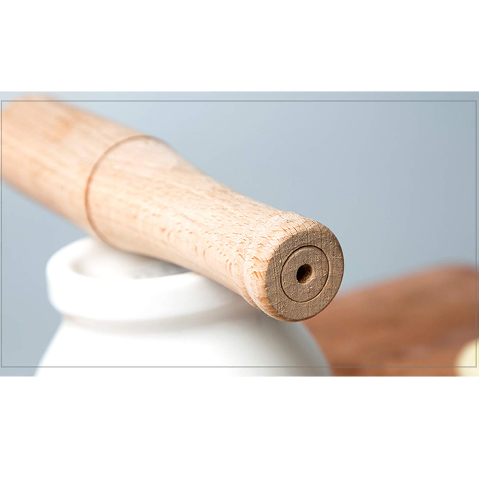 ArinkO Kitchen Essential: Porcelanowy moździerz i tłuczek do ziół, przypraw i nie tylko