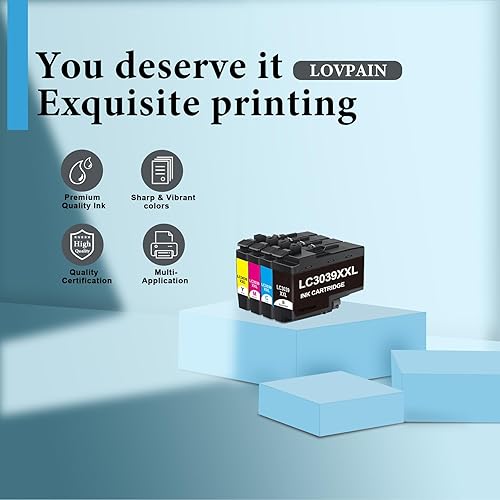 Miniatura 4 de LC3039 LC3039XXL Cartuchos de tinta de ultra alto rendimiento compatibles LC3039 LC3037 Reemplazo de tinta para Brother MFC-J5945DW MFC-J6945DW