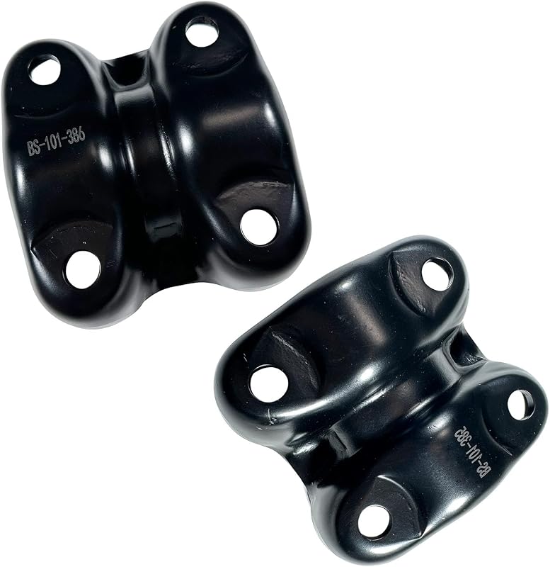 Placas de suporte do eixo com grampos em U para feixe de molas traseiro iiLentes 15592585 15592586 – Par