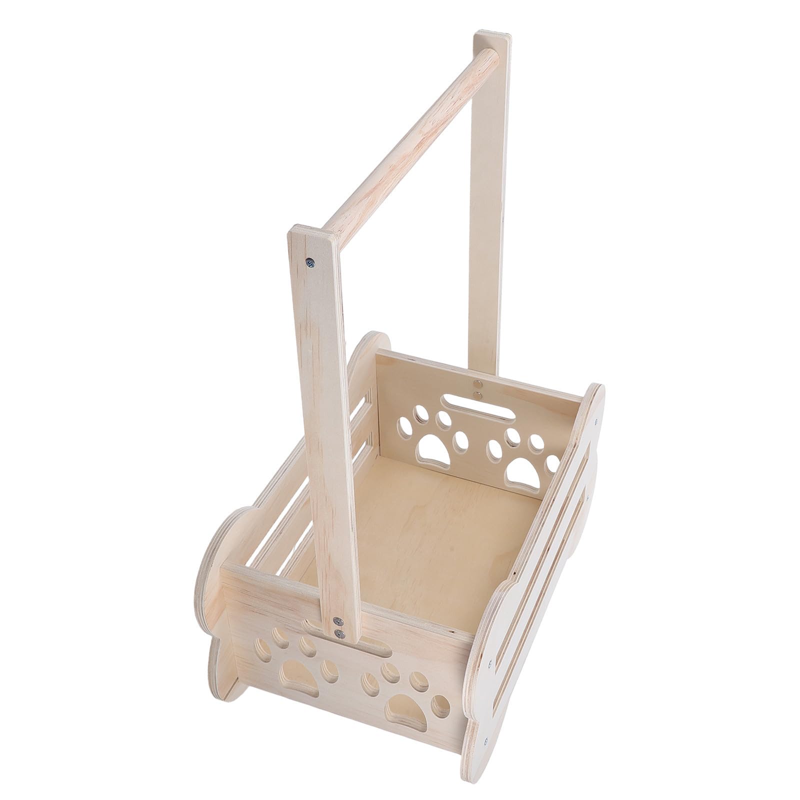 VICASKY Cesta de Bautizo Diseño Ventilado y Superficie Lisa con Asa Ergonómica de Madera Beige para Recién Nacido Adecuado para Momentos de Bautizo y Obsequio para Nuevos Padres