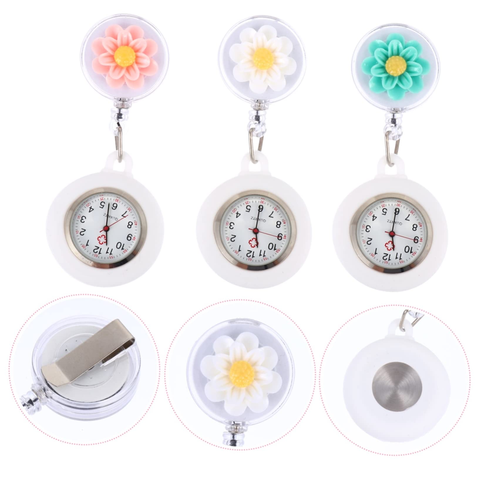 9stücke Teiliges Von Cartoon- -Uhren Mit Einziehbarem Clip Praktische Armbanduhr Für Leicht