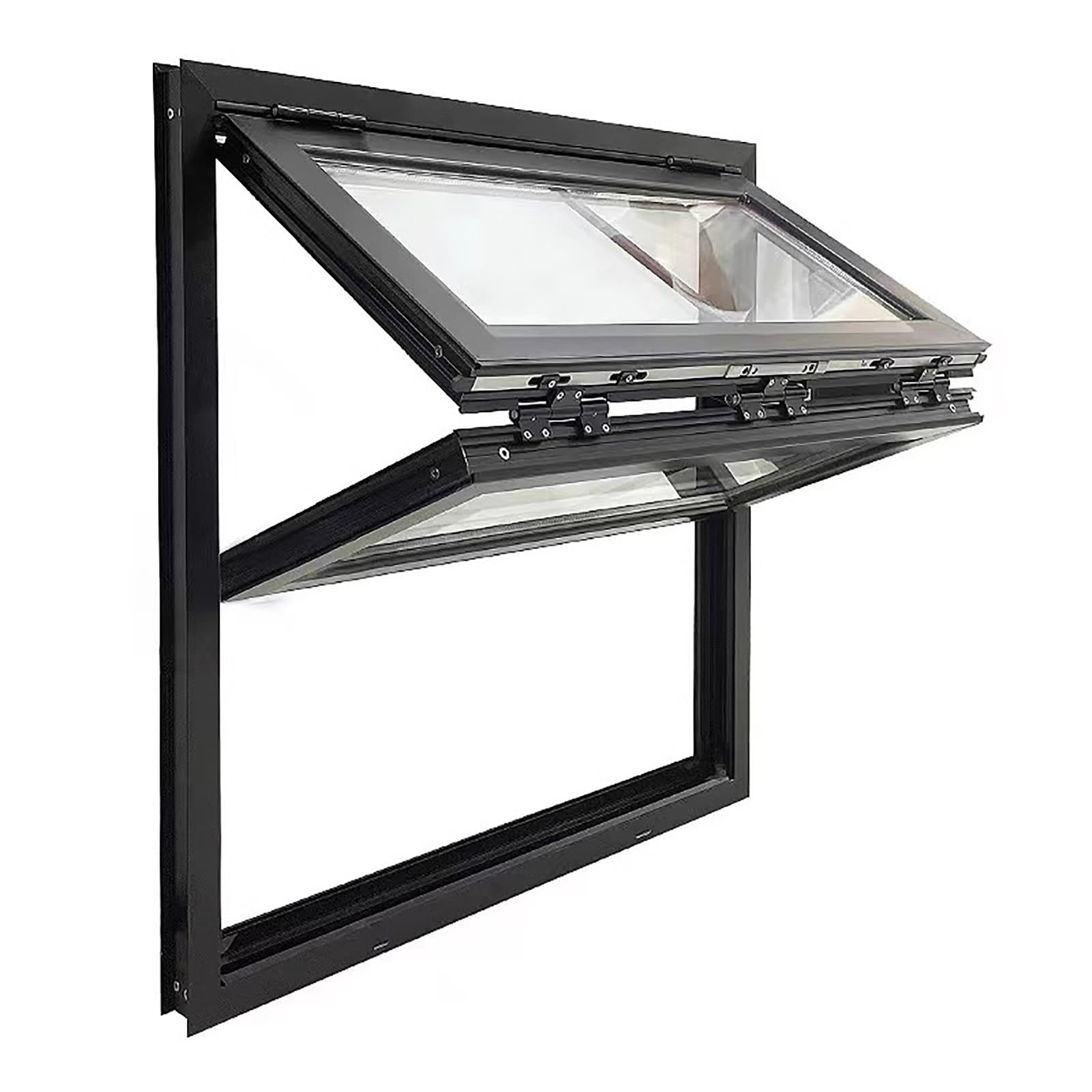 Finestra Finestre Scorrevoli per Ristoranti con Vetro Temperato, Finestra per Garage, Capannone, Seminterrato, Bar, Negozio di Fiori, Finestra di Servizio In Alluminio per Cucina Aziendale(16"x47"/41x