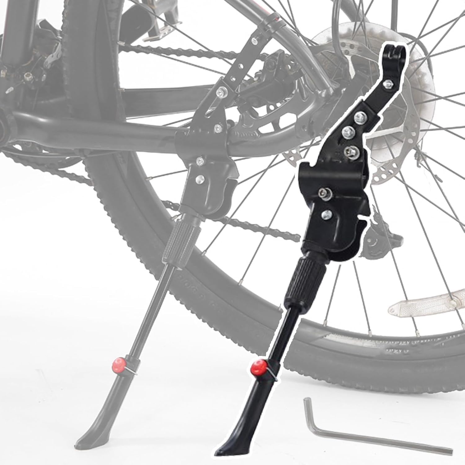 QGBBSHM Bike Kickstand for Diamondback Bicycles Haanjo EXP 2017 Bicycle Kickstand Adjustable Bike Side Stand Bicycle Parking Support,normal-A