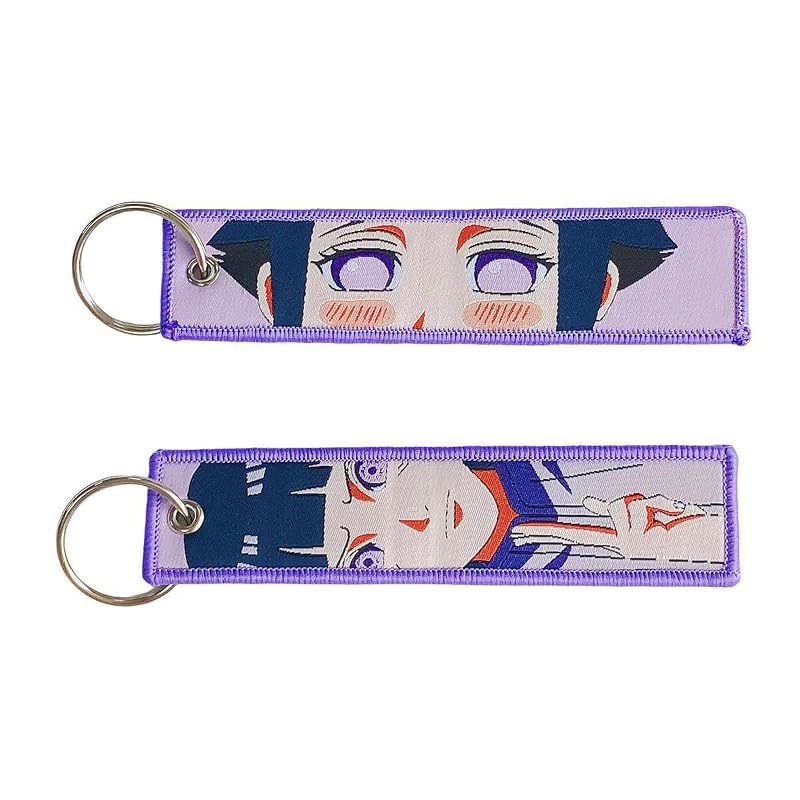 Chaveiro de motocicleta Anime com tag bordada Gearcatweel KN-13, 1 unidade
