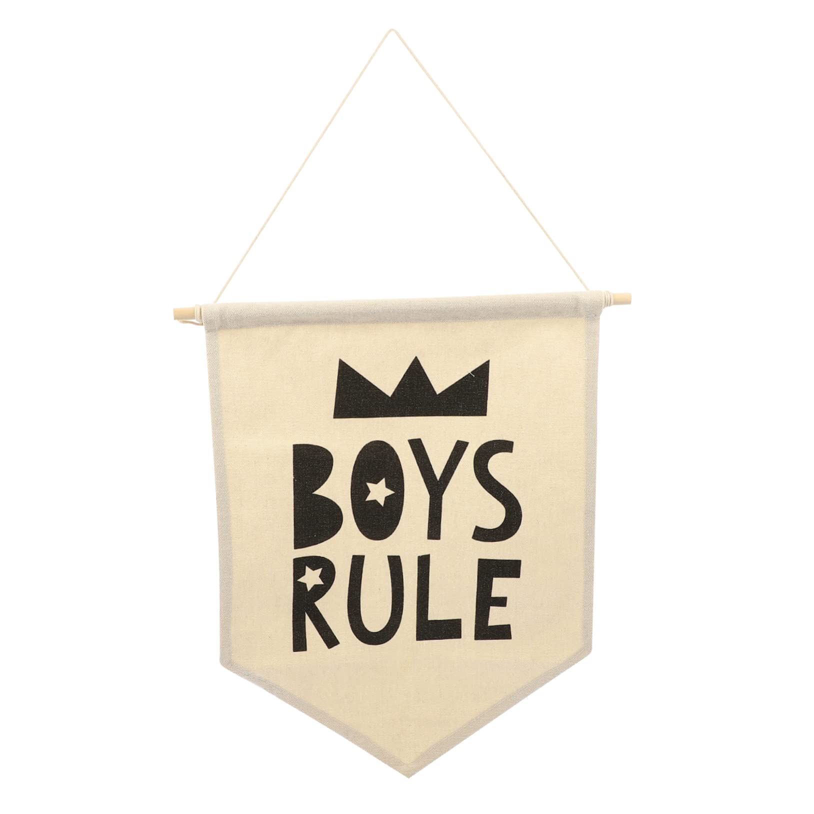 OFFSCH Canvas Alphabet Banner Kids Wall Hanging Decoration for Bedroom Nursery Learning Room Decor with Canvas Material and Easy-to-Hang Rope