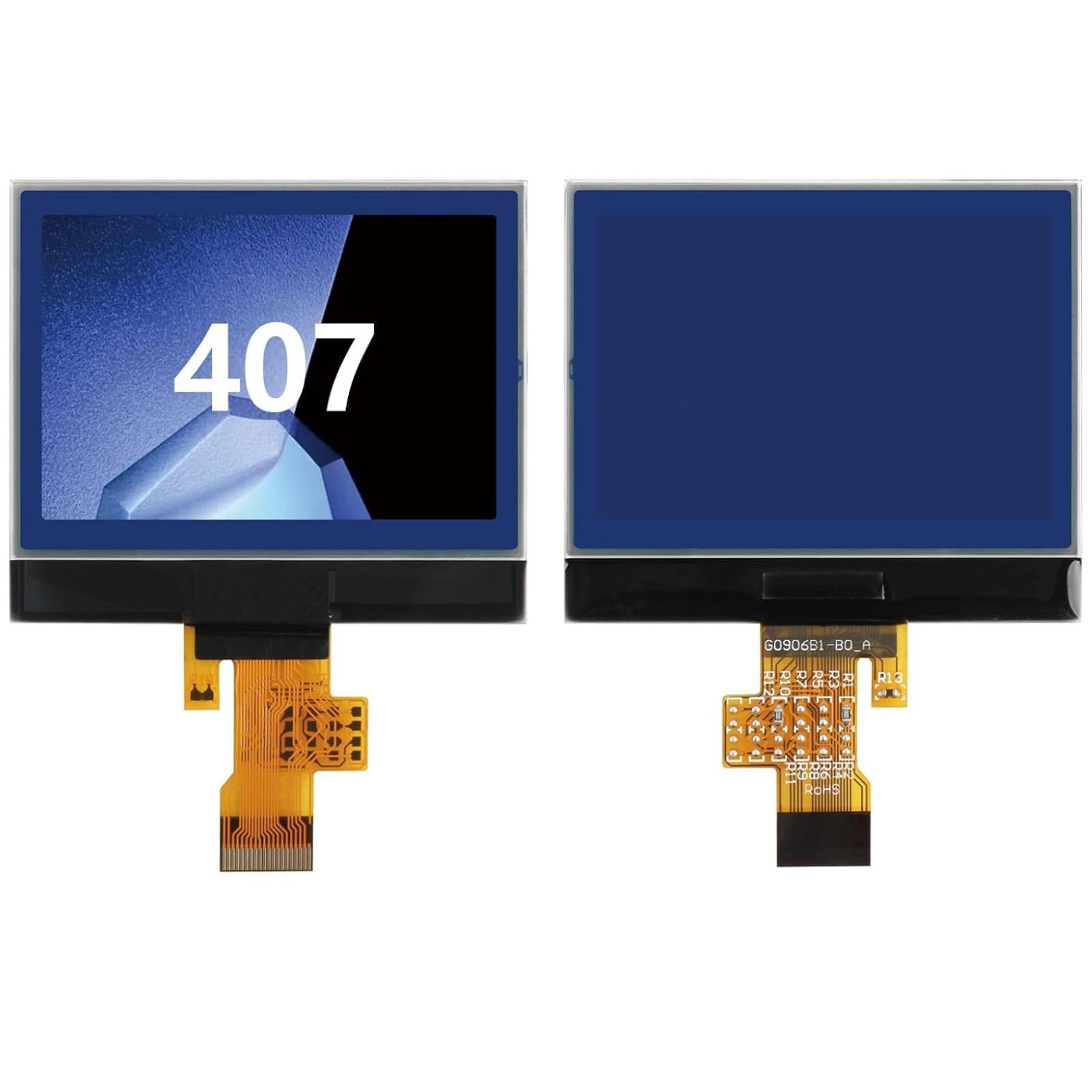 AGCUT Écran de Rechange pour Peugeot 407 407SW 2004-2010 HDI Couple Instrument Cluster LCD Display pour Peugeot 407 Coupé 2005–2010 OEM A2C53119649 9658138580 Ecran Replacement avec Outils