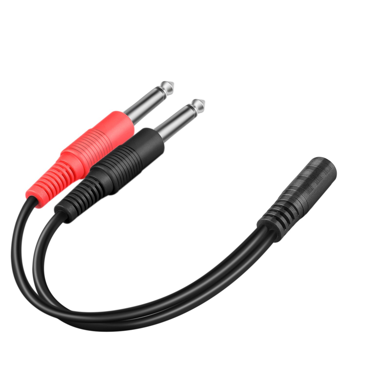 Amazon | TNP 3.5mm TRS - 2 デュアル 1/4インチ TS ステレオ