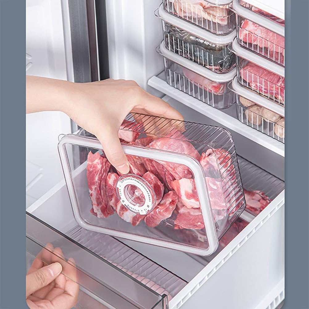 Obstkörbe for die Küche, unentbehrlicher Frischhaltebehälter for Gemüse und Obst, normale Küchen- und Kühlschrankbox