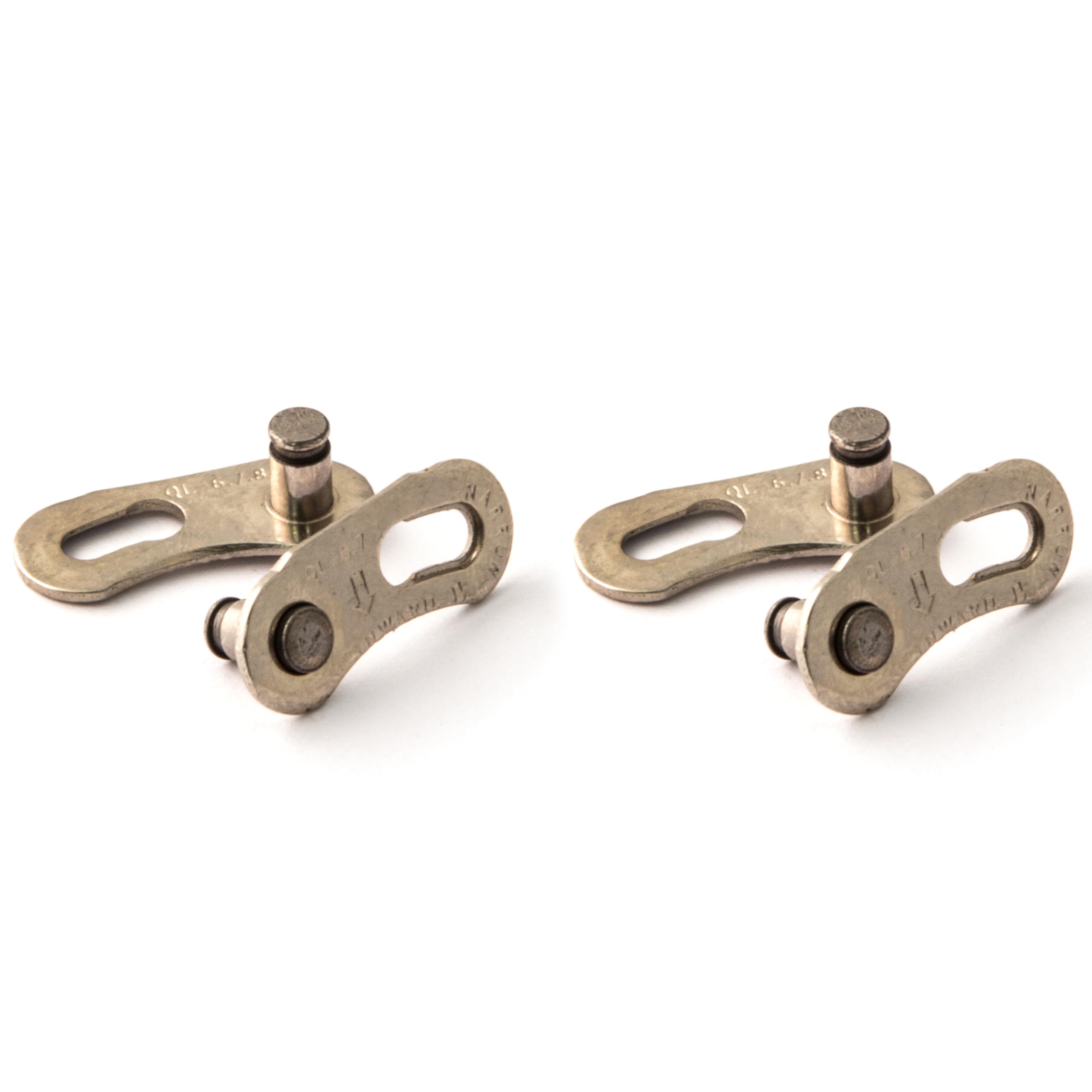 Clarks Cycle Systems Quick Links Bicycle Chain Joining Links, Silver, Pack of 2 Pairs, 9 Speed