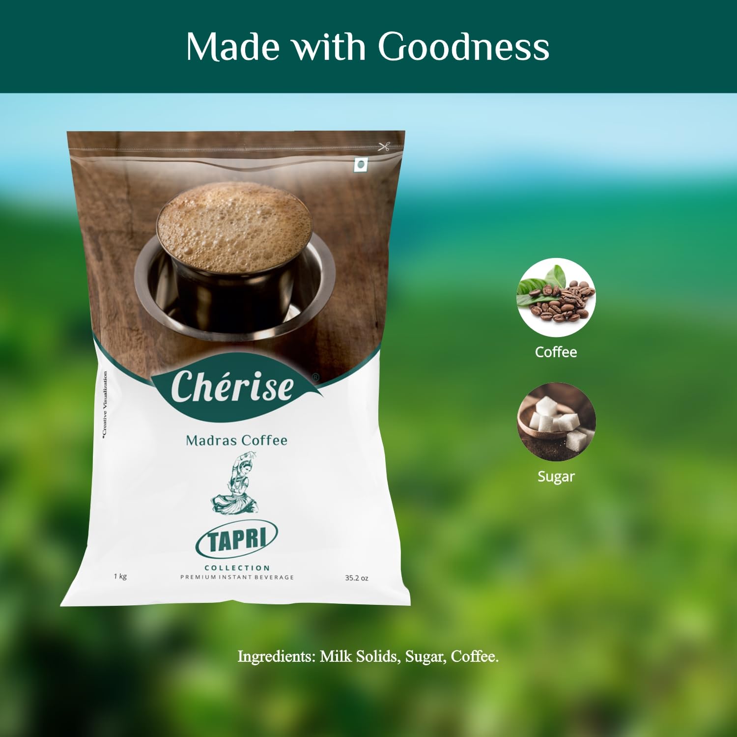 Cherise Tapri Premium Madras Coffee Instant Premix (1 kg Pouch
