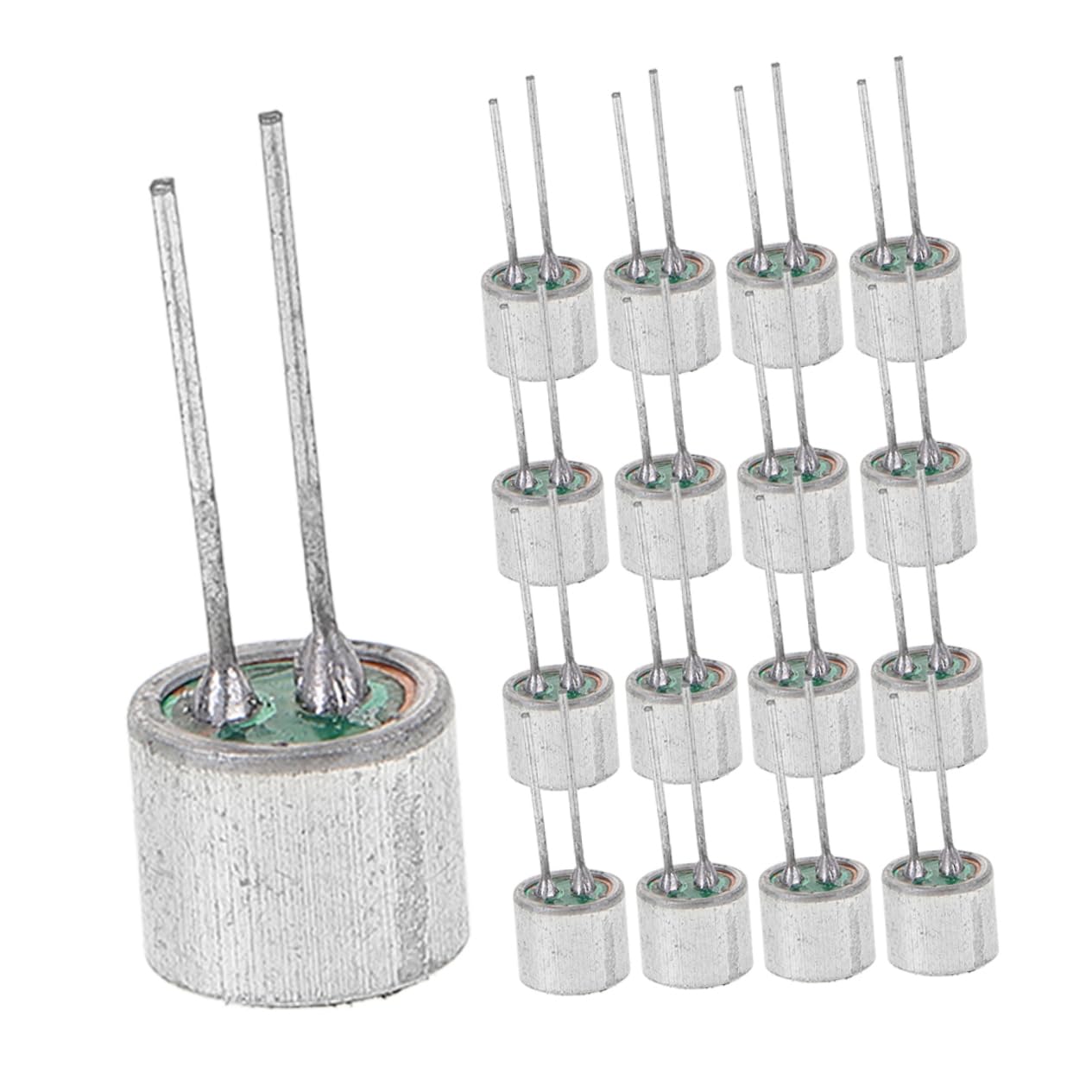 Abaodam 30Pcs High Sensitivity Cylindrical Electret Condenser Microphone Pickup with Pins for Enhanced Sound Capture and Acoustic Control Remote Communication and Online Learning