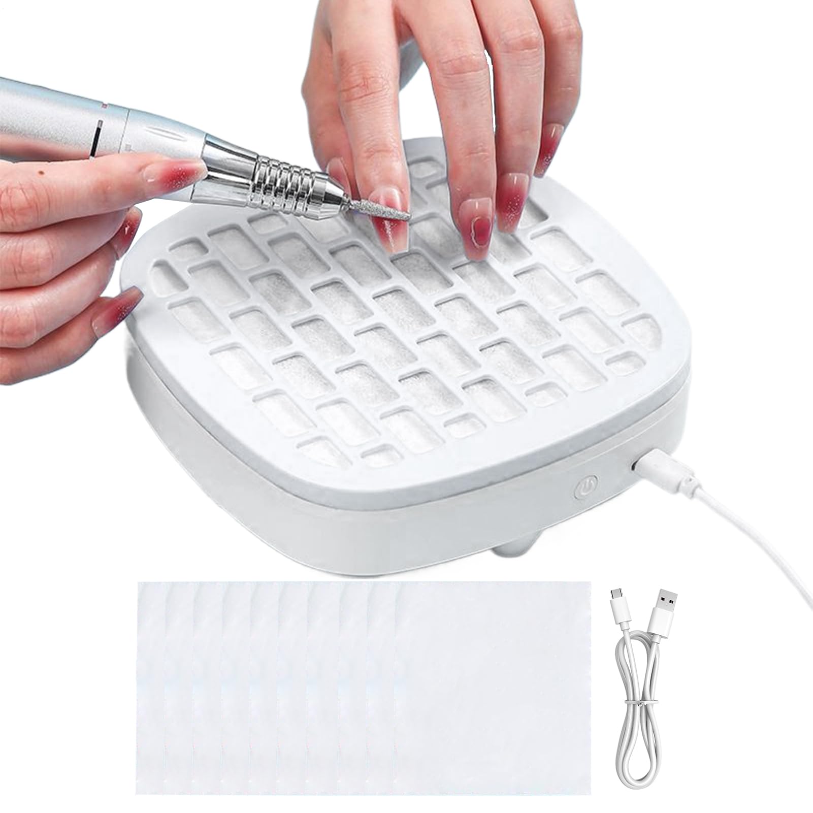 Aspirateur de poussière d'ongles puissant : finis les résidus de ponçage