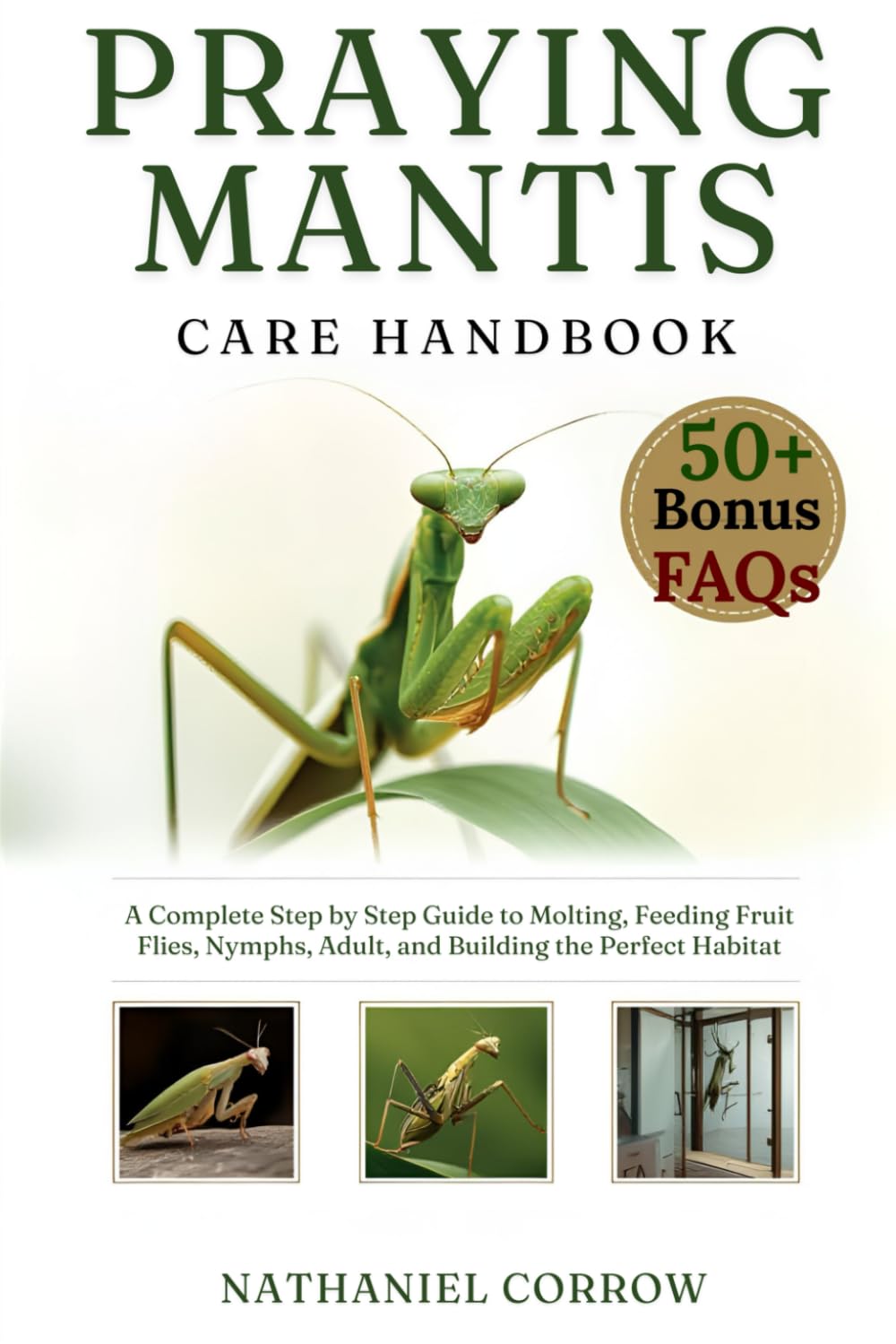 PRAYING MANTIS CARE HANDBOOK: A Complete Step by Step Guide to Molting Feeding Fruit Flies and Building the Perfect Habitat