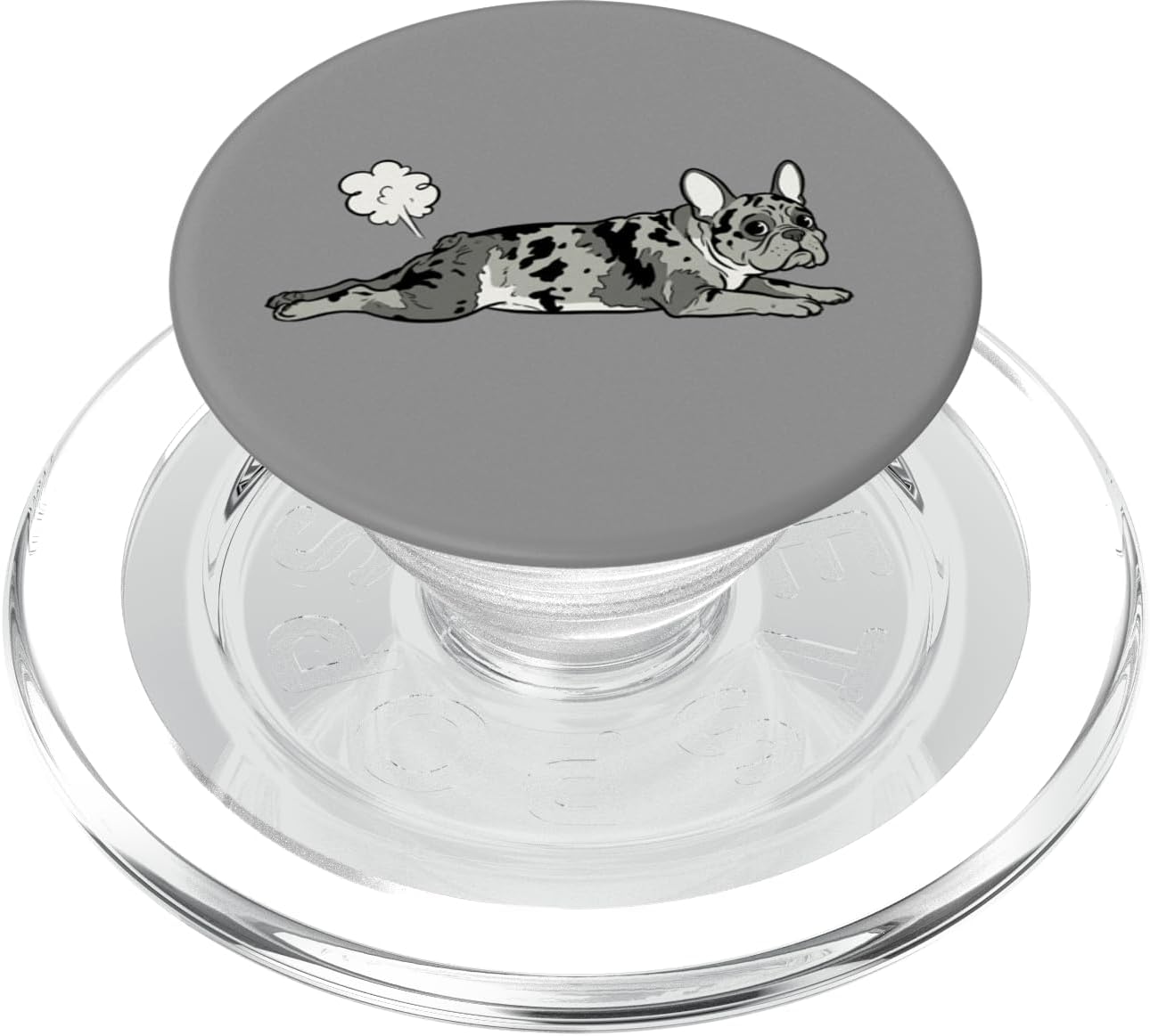 Farting Merle French Bulldog Puppy Dog Flatulence Humor PopSockets PopWallet for MagSafe
