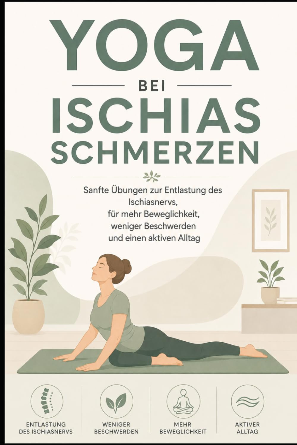 Yoga bei Ischiasschmerzen: Sanfte Übungen zur Entlastung des Ischiasnervs, für mehr Beweglichkeit, weniger Beschwerden und einen aktiven Alltag (Yoga für Gesundheit & Beweglichkeit)