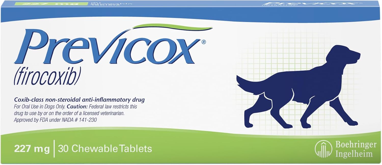 PREVICOX® (firocoxib) Oral Chewable Tablets for Dogs, Anti-inflammatory (NSAIDs) 227 mg, 30 Count