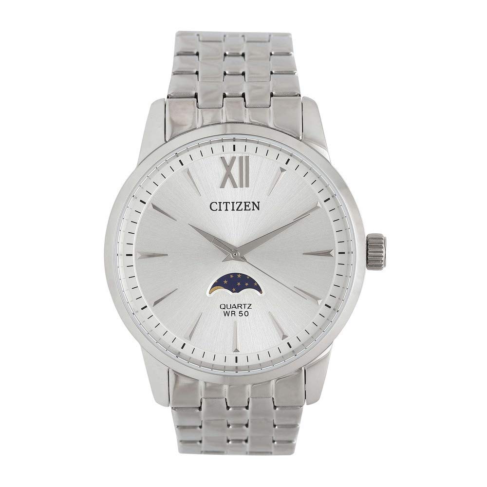 Mens Quartz Watch, Analog Display and Stainless Steel Strap - AK5000-54A