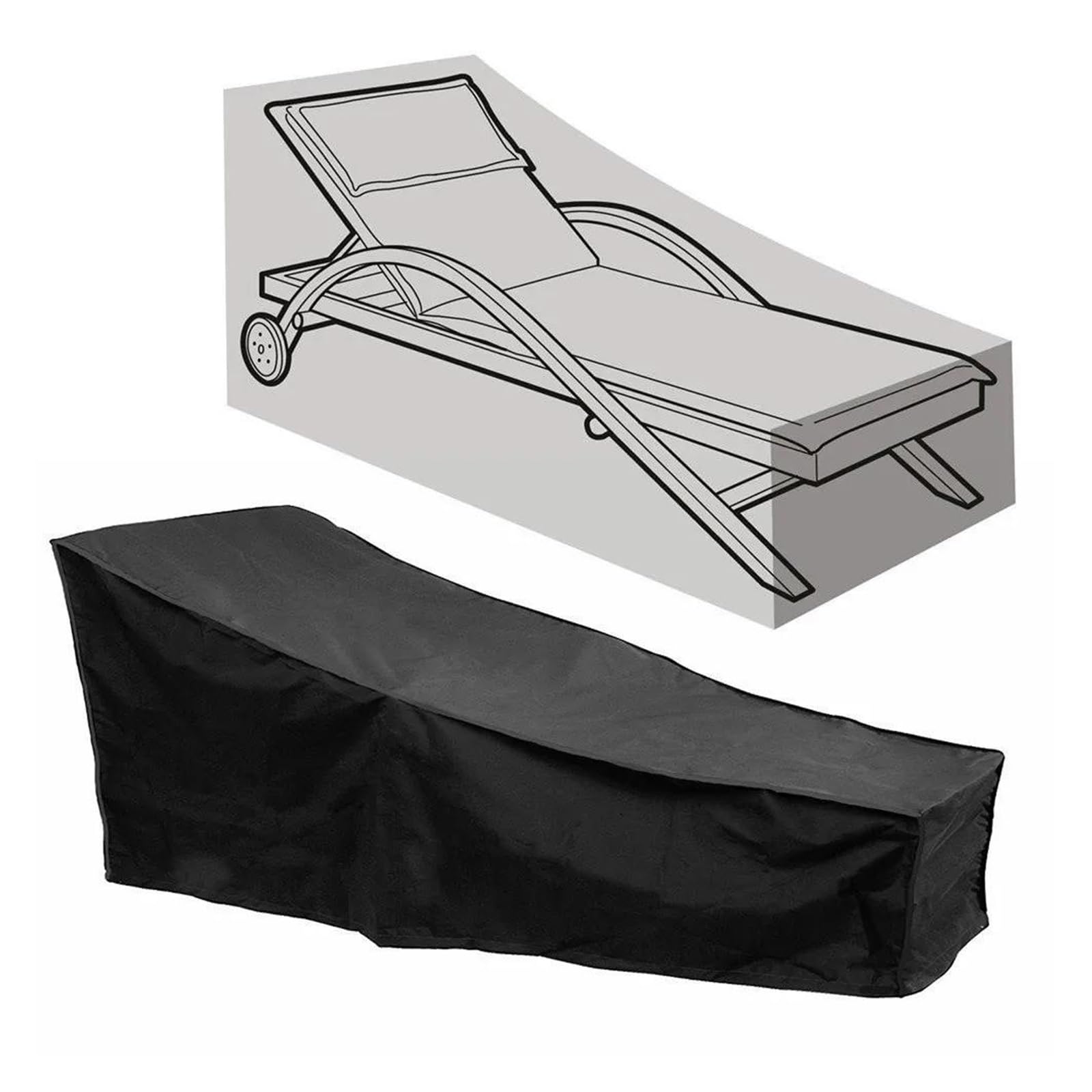 Copertura per Tavolo da Giardino in Tessuto Oxford Copertura Antipolvere Per Sedia Impilata Copertura Protettiva Per Mobili Da Giardino Sedia Antipioggia Antipolvere Impermeabile(200x68x70 40cm)