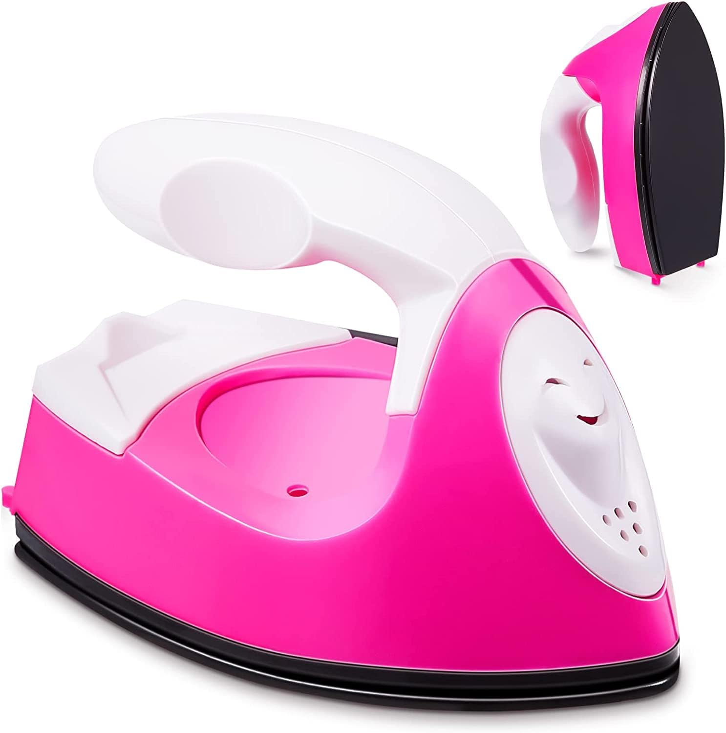 Mini Heat Press Iron With Charging Base - Portable Handy Craft Iron for Beads, Patch, Clothes, DIY Shoes, T-shirts, Heat Transfer Vinyl Projects