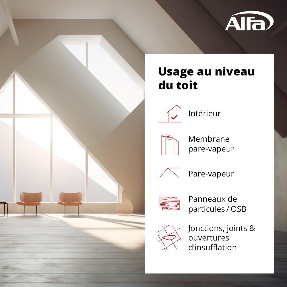 Alfa 161 Pro» - Ruban adhésif en papier haute performance, 2 pièces, 50 mm x 25 m, ultra fixant à usage intérieur