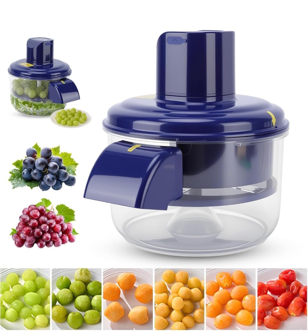 manual vegetable chopper and cutter with transparent bowl | multipurpose food processor, fruit & salad cutter, manual operation, clear bowl design, kitchen tool