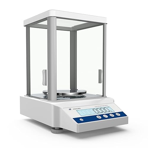 Miniatura 16 de Escala de Laboratorio 1000g Balanza Digital de 0.01 Gramo de Precisión Escala de Balance Electrónica Analítica para Joyería, Cocina, Laboratorio,