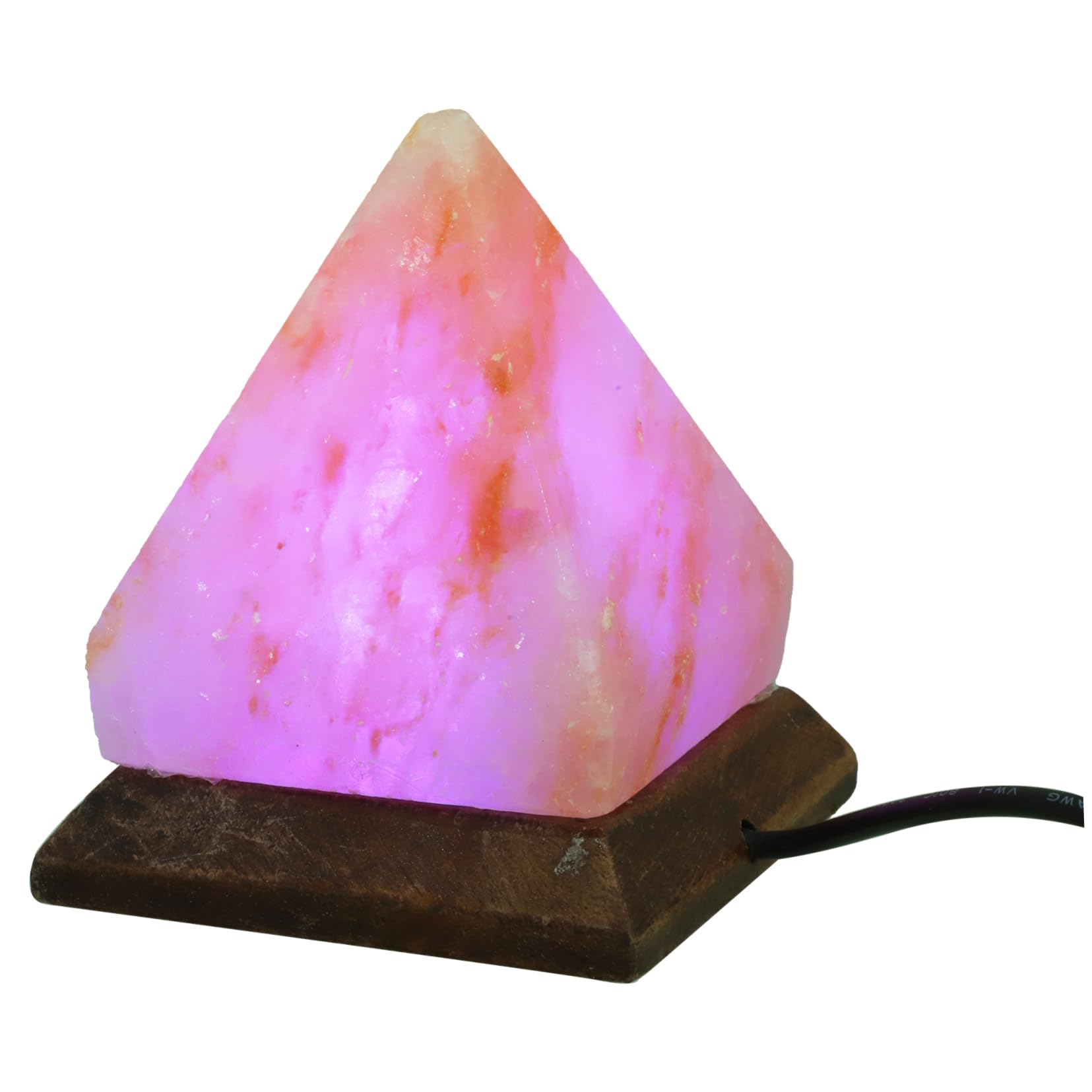 Ciieeo Pyramid Foot Dome White Himalayan Night Light Decorative Night Light for Living Room