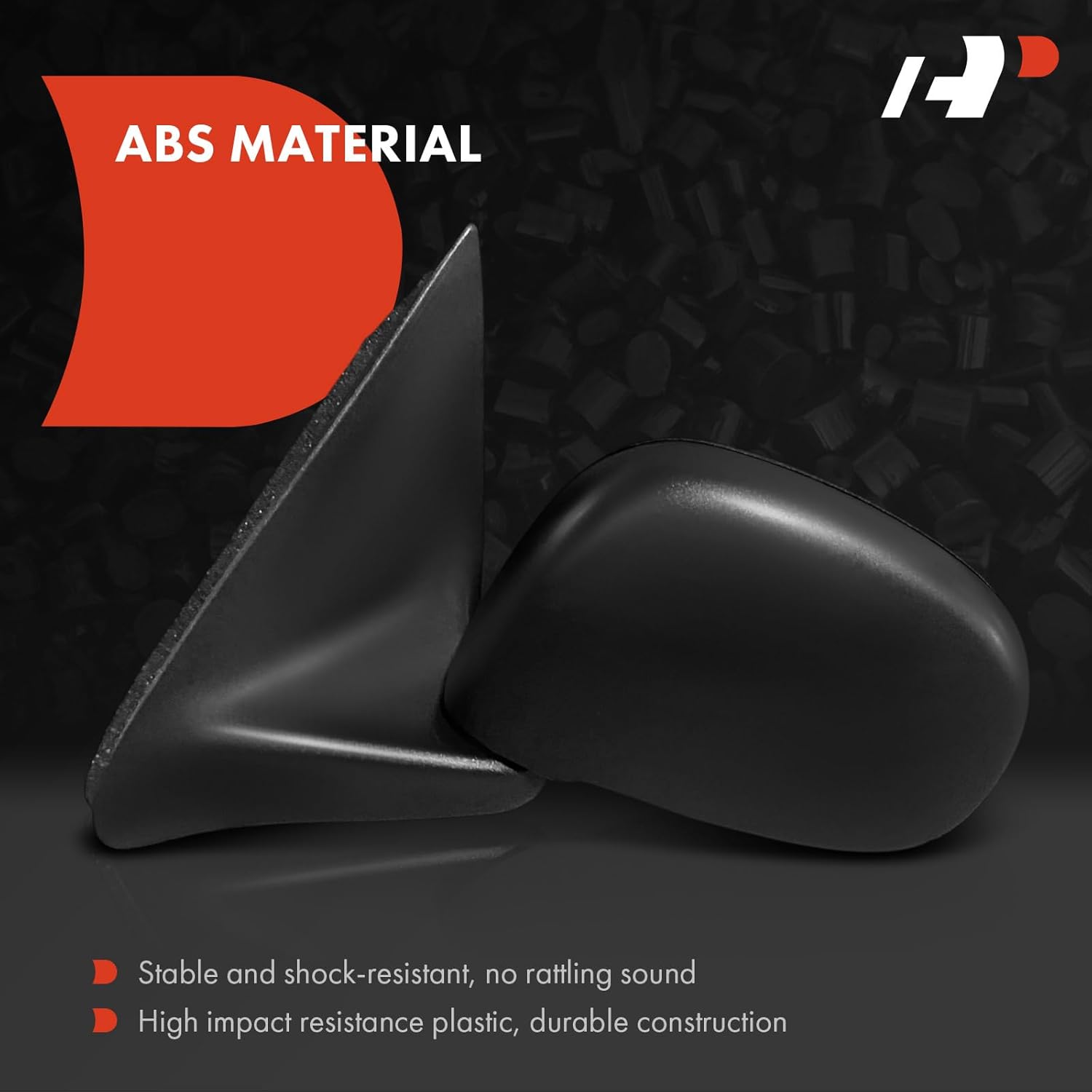 A-Premium Pair (2) Driver and Passenger Side Manual Door Mirror - Compatible with Ford F-150 F150 1997-2002 - Non-Heated, Power Folding, Black Outside Rear View Mirror