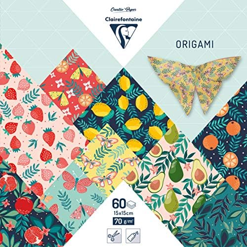 Clairefontaine 95357C – 60 Sheets of Origami Paper, 70 g/m², Form...