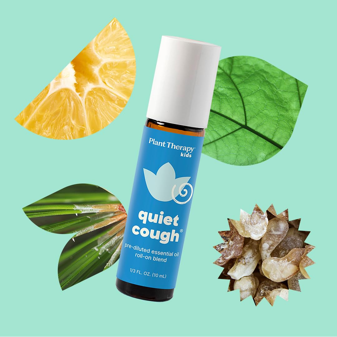 Plant Therapy Kids Quiet Cough Essential Oil Roll-on Pre-Diluted 10 mL (1/3 oz) 100% Pure, Support Respiratory Health, Ease Congestion - Image 3