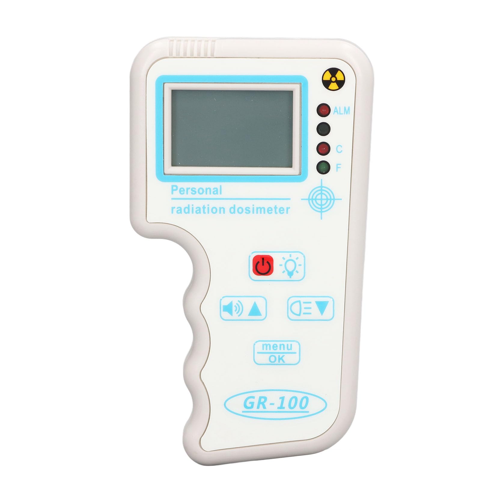 GEIGER Counter Radiation Detector, Monitoraggio Portatile Beta Gamma X Ray con Allarme di Luce Audio per Uso Medico Domestico