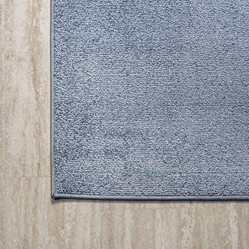Tapete clásico azul 4x6 poliéster para interiores miniatura 6