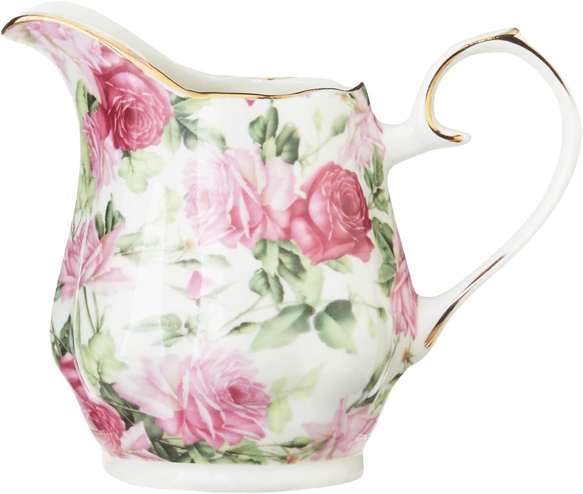 Gracie China by Coastline Imports Pink Summer Rose Chintz 11-Piece Tea Set - TS-33701CL/11