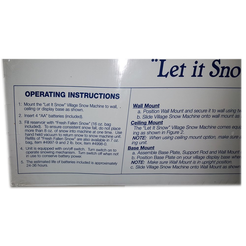 Department 56 Let It Snow Village Snow Machine No. 52592