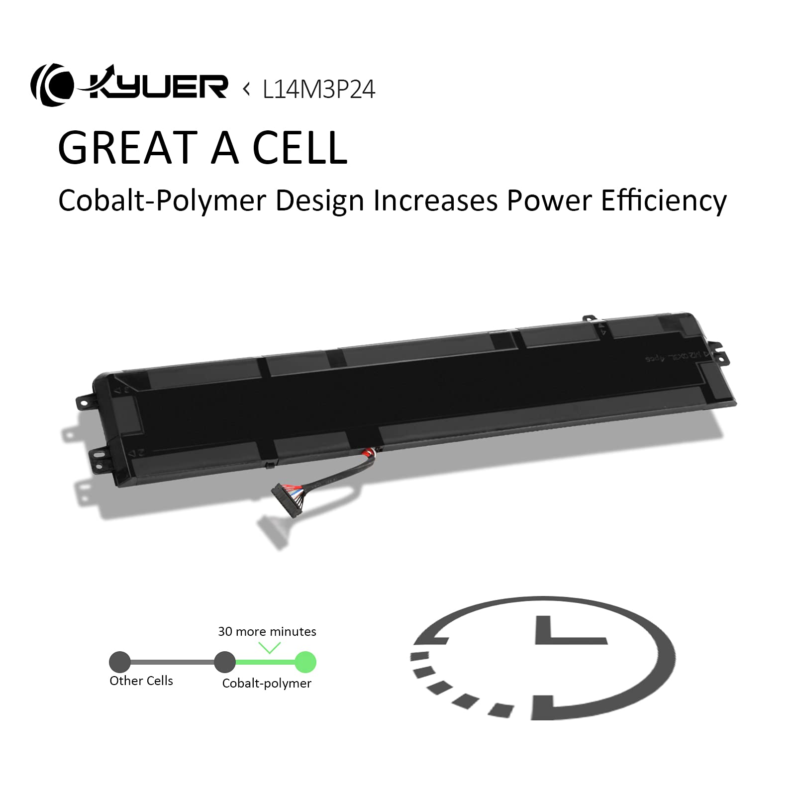 L14M3P24 L14S3P24 Batterie pour Lenovo IdeaPad 700-15ISK 700-17ISK Y700-14ISK Savior R720 Legion Y520-15IKBA Y520-15IKBM Y520-15IKBN 80RU 80RV 80WY 80WK 80YY 5B10M41935 5B10H41180 L16M3P24 L16S3P24