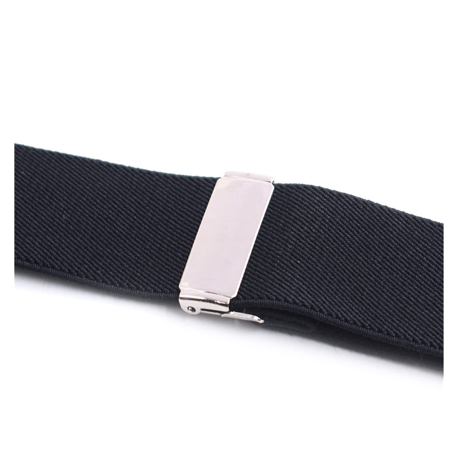 ZZSRJ Camisa for Hombres TITURAS DE Trabajo Negro DE Negro 4 Snap Hooks Snap Duty Hesphing en Forma de X de 3,5 cm de Ancho Pantalones elásticos Ajustables Tirantes (Color : K)