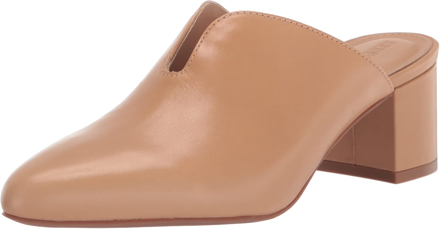 Rebecca Allen Women's The Block Mule Heeled Sandal, Nude I V, 9