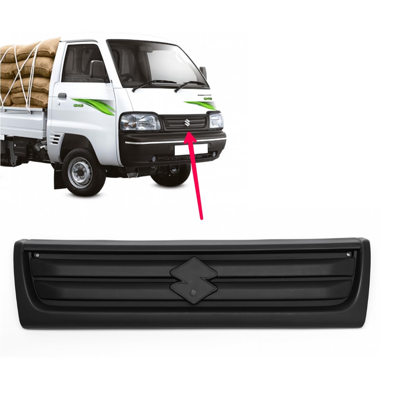 AUTO VORTEX FRONT RADIATOR GRIL FOR SUPER CARRY VAN PICKUP GRILL (2017 TO 2024)