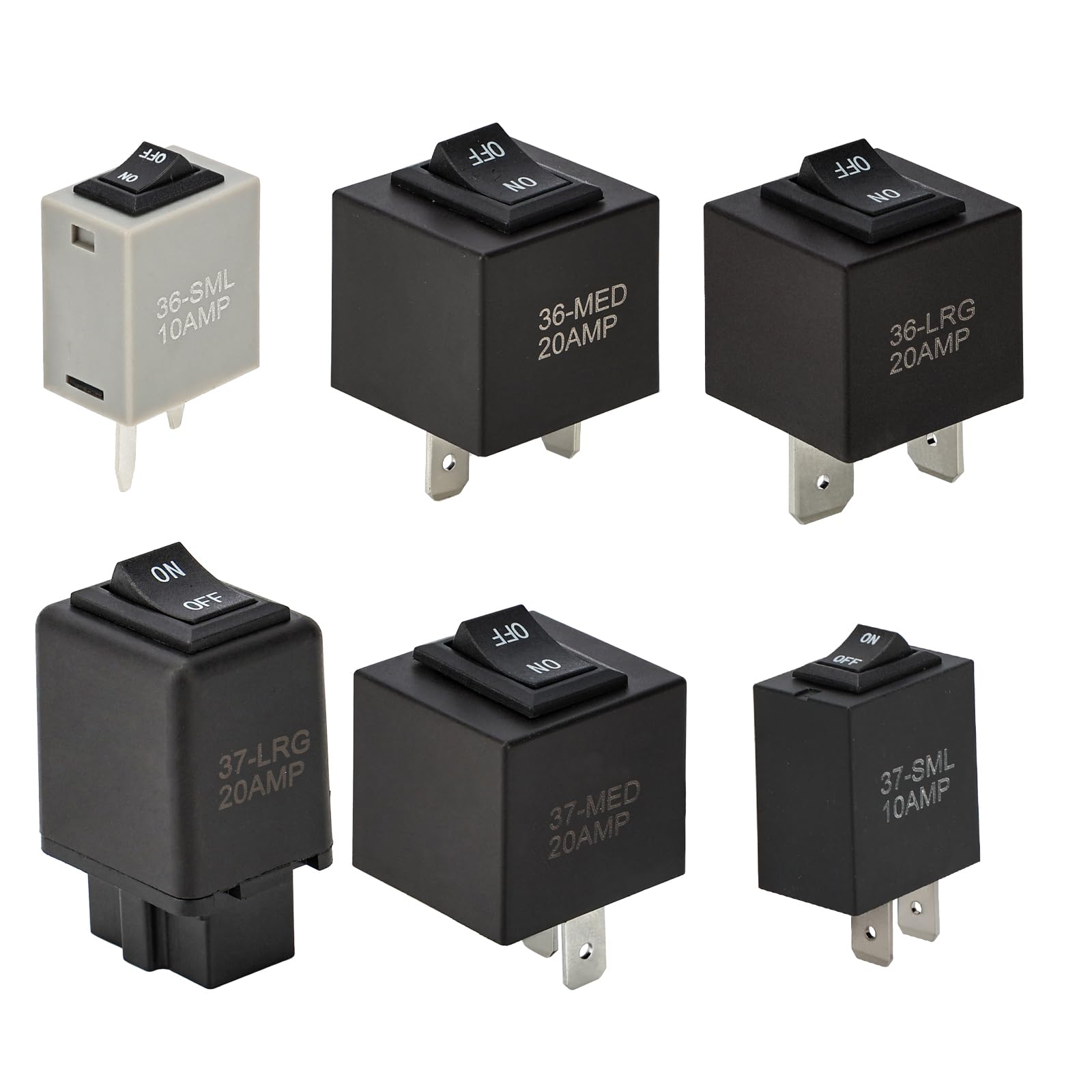 X4XZ 9038 Fuel Pump Relay Bypass Switch Kit, Relay Bypass Master Kit, Relay Tester Diagnostic Scan Switch Kit Replace# 9036 9037 (Pack of 6)