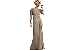 Elegant Lace Applique Bridal Mother Attire for Weddings 2024