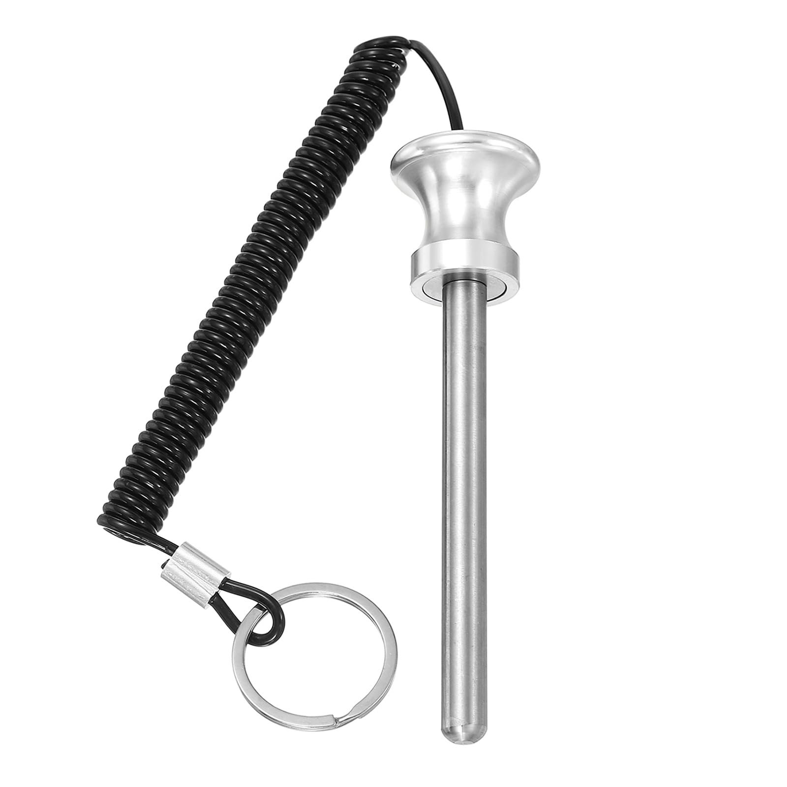 YELARXI Weight Stack Pin, Weight Gym Pin Strength Training Equipment Replacement with Pull Rope, 0.4 x 3.9 Inch Fit for Commercial Home Gym Club Machine Accessories (Silver)