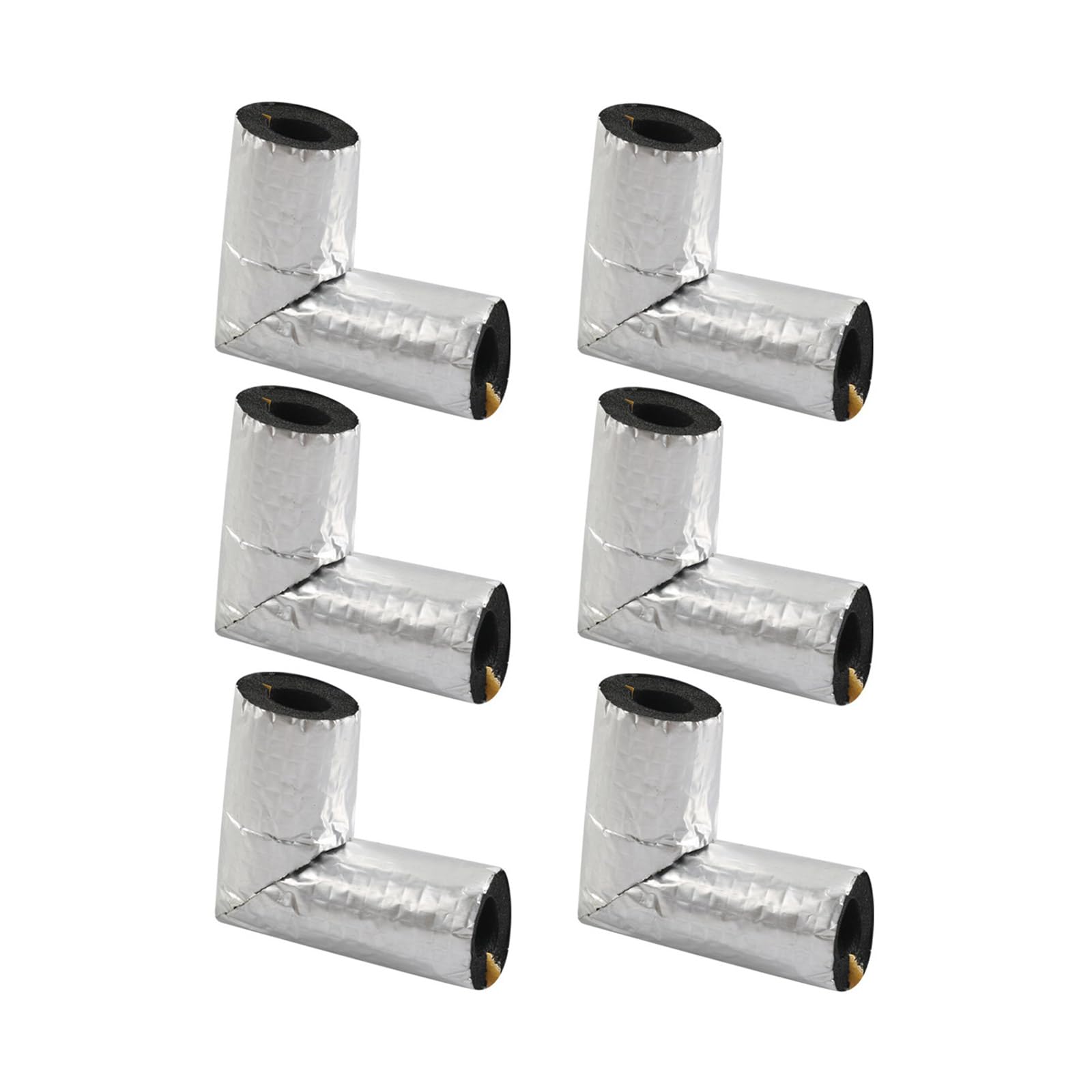 Tsophreniq Flexible Insulation Elbow Tubes High Temperature Stability for Vehicle Pipe Systems Flame Retardant Polymer Construction Anti Settling Pipe Insulation Sleeves