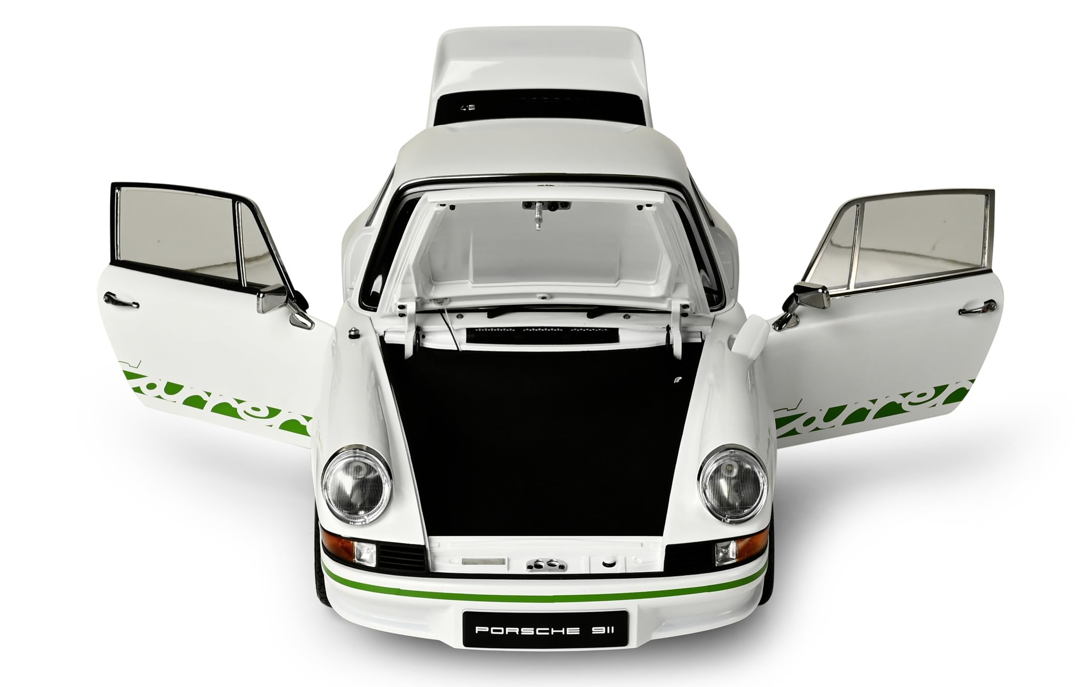 Kolekcje IXO 1:8 IXO Porsche 911 RS 2.7 Biały/Zielony - modelarstwo, modele, zestaw konstrukcyjny, zestaw modelarski, 713 części, zestaw do budowy samochodów