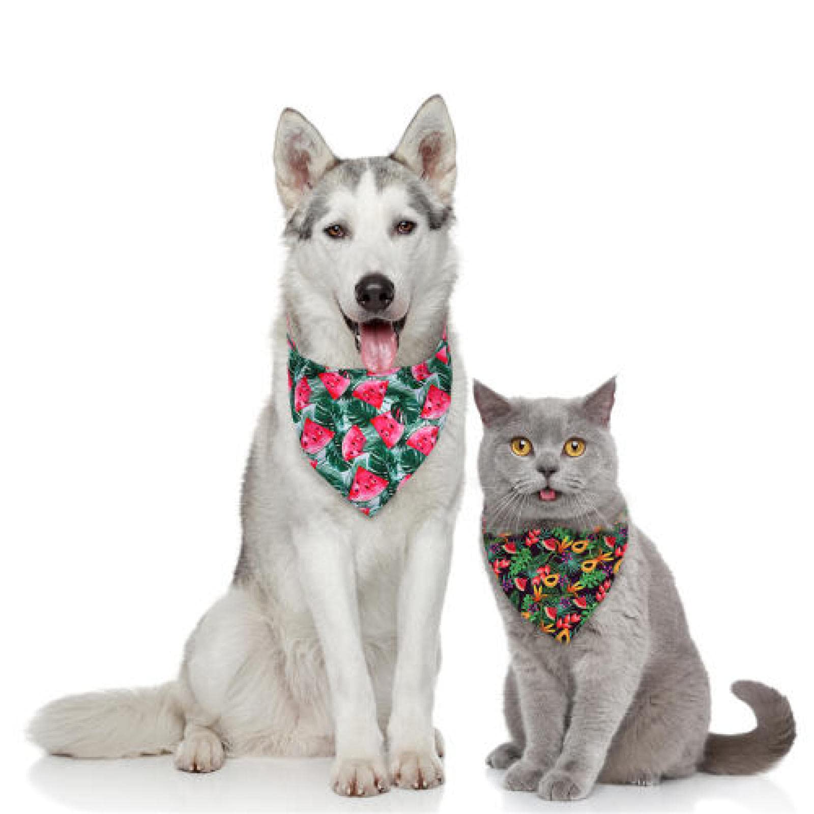 Bandany dla psów pies bandana owoce styl mały pies kot szczeniak bandany szalik poliester psy śliniaki letnie akcesoria dla psów 50 szt. 28 x 40 cm