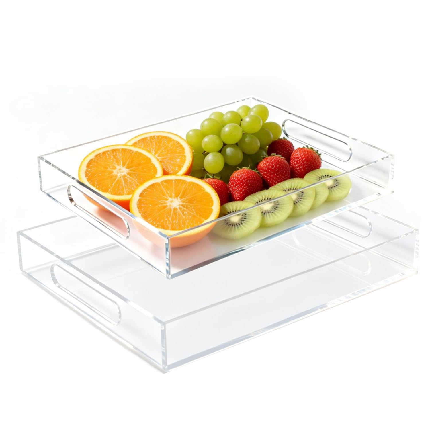 Photo 1 of Oubou White Square Acrylic Buffet Risers, 6 Pcs Set