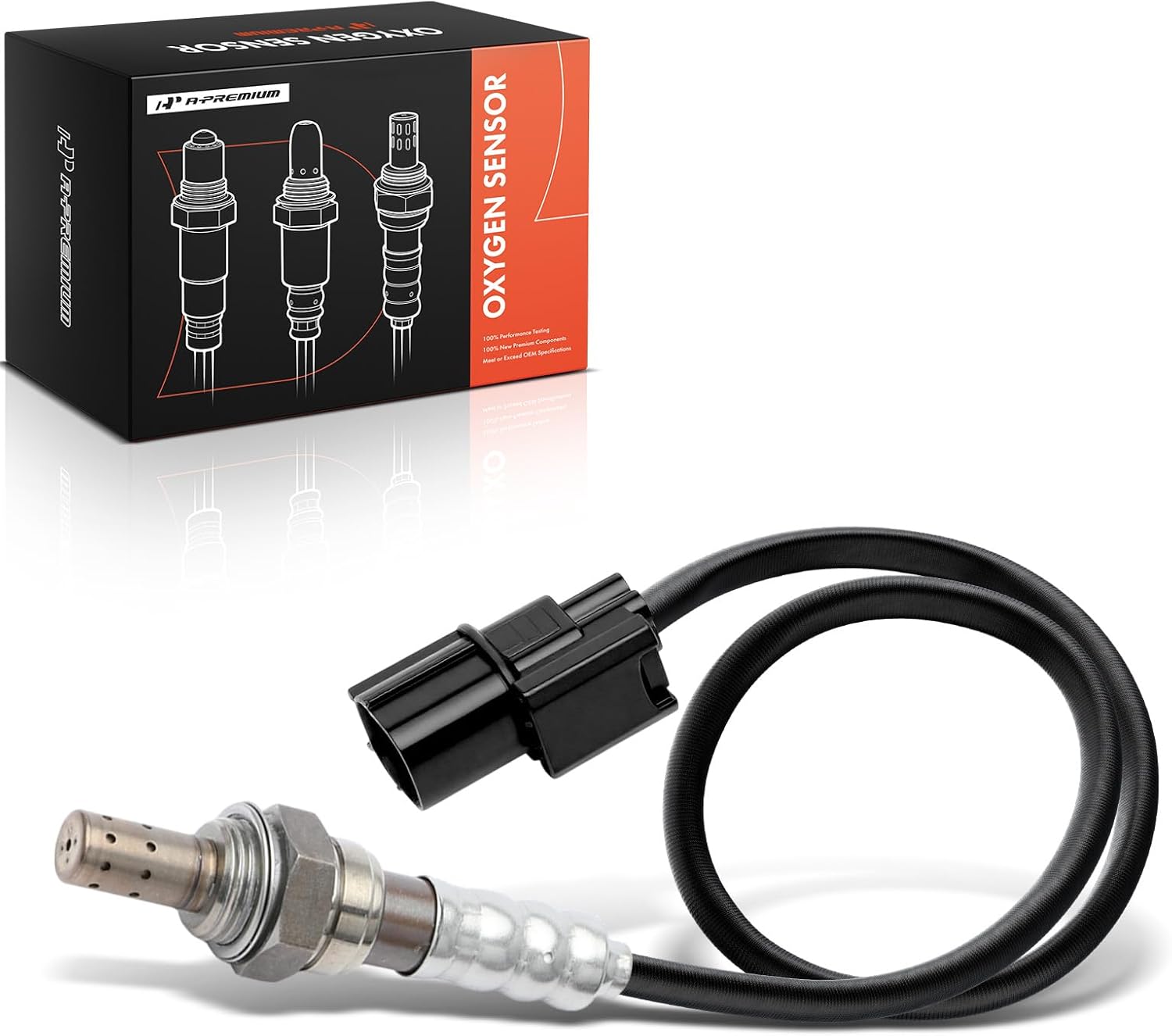 A-Premium O2 Oxygen Sensor Compatible with Honda Accord 2008-2012, V6 3.5L, Acura MDX 2017-2020, V6 3.0L, Downstream, 4-Pin, Replace# 14517419